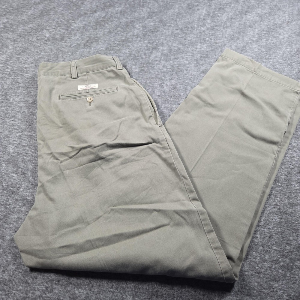 Polo Ralph Lauren Pants Mens 32x31 Green Andrew Classic Chino Pleated Cotton